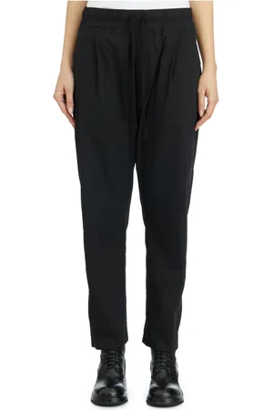THOM KROM Broeken, Dames, Zwart, S, Katoen, Lage Kruis Katoenen Broek