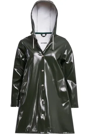 Stutterheim Jassen, Dames, Groen, 3Xs, A-lijn Waterdichte Regenjas voor Vrouwen