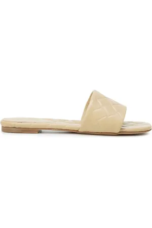 Bottega Veneta Schoenen, Dames, , 36 EU, Leer, Leren Sandalen met Weefmotief