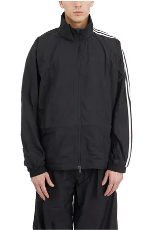Y-3 Jassen, Heren, Zwart, L, Nylon, Nylon 3 Stripes Sweatshirt