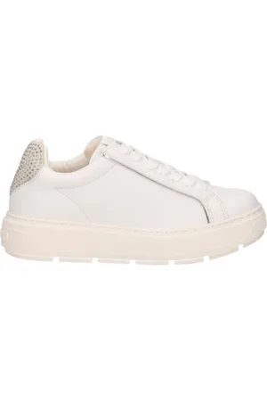 Moschino Schoenen, Dames, Wit, 37 EU, Leer, Witte Sneakers voor Vrouwen