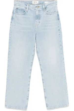 Frame Jeans, Dames, Blauw, W28, Katoen, Crop Jeans