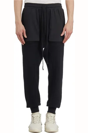 THOM KROM Broeken, Heren, Zwart, XL, Katoen, Katoenen Jogger Broek