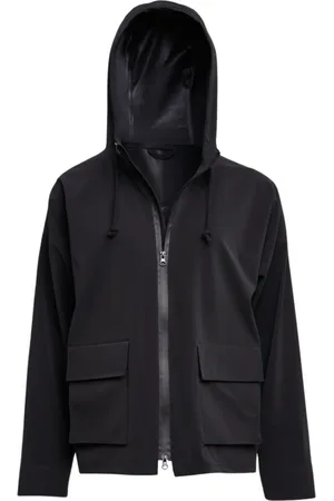 Stutterheim Jassen, Dames, Zwart, L, Katoen, Matte Zip Regenjas