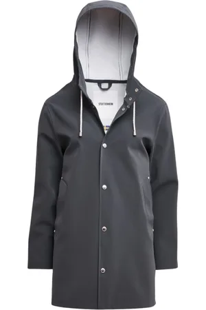 Stutterheim Jassen, unisex, Zwart, L, Matte Regenjas met Dubbel Gelaste Naden