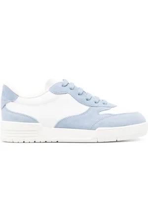 Moschino Schoenen, Heren, Blauw, 44 EU, Blauwe veterschoenen met merkhiel