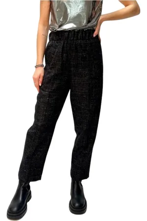 TELA Broeken, Dames, Zwart, S, Stijlvolle Pantalone D. Kilo/Quad