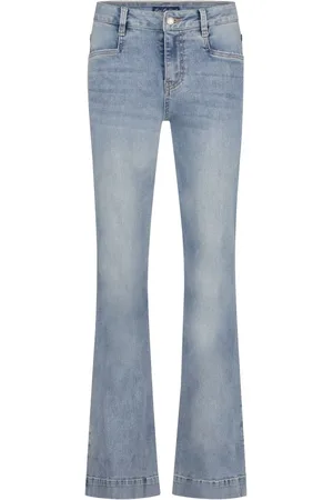 Red Button Jeans, Dames, Blauw, 2Xl, Katoen, Vintage Wide Leg Jeans Bibette