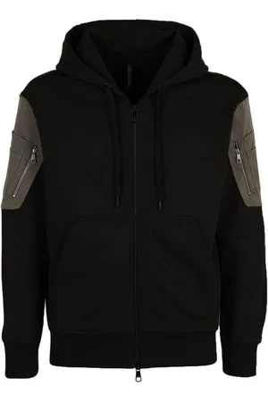 Neil Barrett Sweatshirts & Hoodies, Heren, Zwart, L, Katoen, Logo Hoodie Katoen Italië