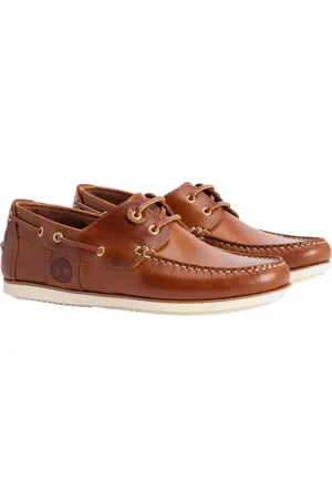 Barbour Schoenen, Heren, Bruin, 41 EU, Leer, Klassieke bootschoenen met contraststiksels