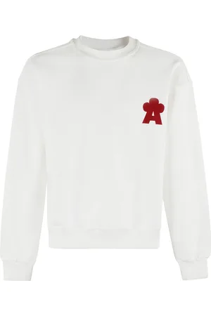 A PAPER KID Sweatshirts & Hoodies, Heren, Wit, M, Comfortabele Sweatshirt voor een stijlvolle look