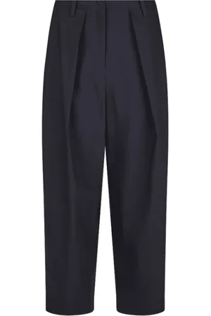 Annette Görtz Broeken, Dames, Zwart, 3Xl, Katoen, Relaxed Fit Zwarte Beat Broek