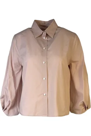 Xacus Blouses & Shirts, Dames, Roze, M, Katoen, Poedershirt met 3/4 Ballonmouwen