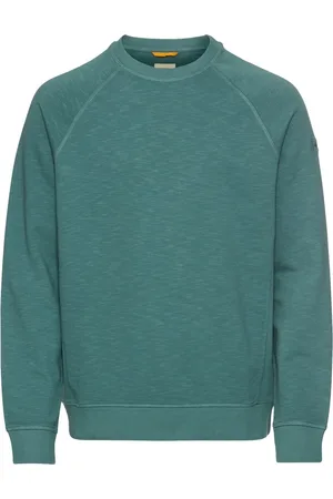Camel Active Sweatshirts & Hoodies, Heren, Groen, XL, Katoen, Sweatshirt van puur katoen