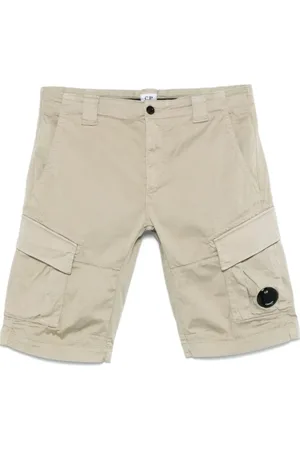 C.P. Company Korte broeken, Heren, , M, Katoen, Shorts met Lens Motief Zak