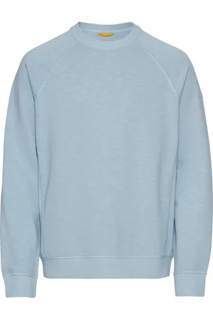 Camel Active Sweatshirts & Hoodies, Heren, Blauw, XL, Katoen, Pu katoenen sweatshirt