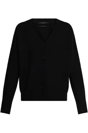 AllSaints Truien, Dames, Zwart, S, Wol, Wollen vest Antonina
