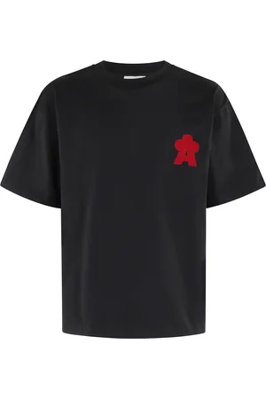A PAPER KID Tops, Heren, Zwart, XS, Katoen, Casual Katoenen T-shirt