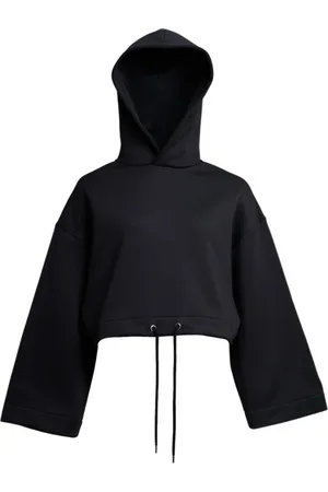 Stutterheim Sweatshirts & Hoodies, Dames, Zwart, M, Katoen, Hoodie met wijde mouwen