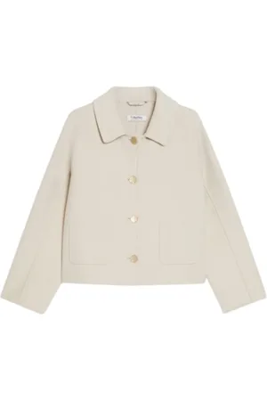 Max Mara Jassen, Dames, , M, Wol, Wollen Kimono Mouw Jas