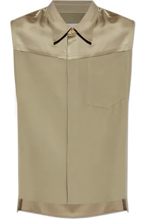 Ami Blouses & Shirts, Dames, Groen, XS, Mouwloos shirt