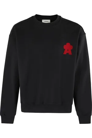 A PAPER KID Sweatshirts & Hoodies, Heren, Zwart, S, Comfortabele Sweatshirt voor een stijlvolle look