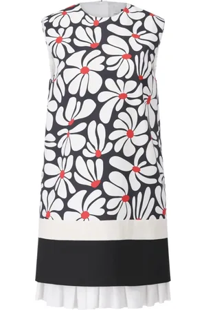 Msgm Kleedjes, Dames, Zwart, XS, Bloemen Midi Jurk