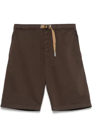 White Sand Korte broeken, Heren, Bruin, S, Bruine Elastische Taille Shorts