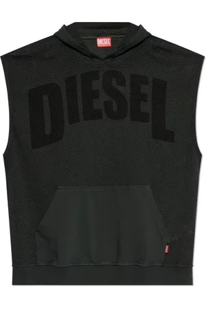 Diesel Sweatshirts & Hoodies, Heren, Grijs, L, Katoen, Sweatshirt S-Boxt-Sl-Mesh