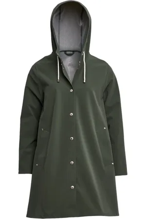 Stutterheim Jassen, Dames, Groen, 2Xs, Lichtgewicht Matte A-Lijn Regenjas