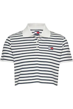 Tommy Hilfiger Tops, Dames, Wit, M, Katoen, Korte Mouw T-Shirt Collectie