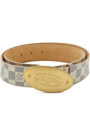LOUIS VUITTON Pre-owned, Heren, , ONE Size, Leer, Pre-owned Canvas belts