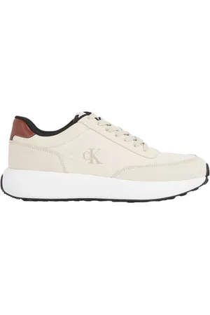 Calvin Klein Schoenen, Heren, , 42 EU, Leer, Leren Heren Sneakers Lente/Zomer Collectie