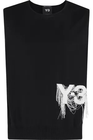 Y-3 Tops, Heren, Zwart, S, Wol, Gebreid Vest