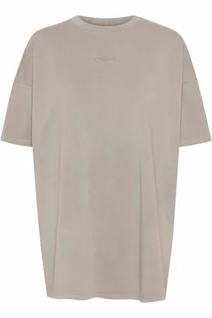 Gestuz Tops, Dames, Bruin, S, Katoen, Oversize Tee Top Rock Ridge