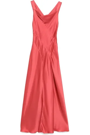 Alberta Ferretti Kleedjes, Dames, Rood, S, Elegante Avondjurk Donkerroze Cut-Out