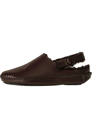 Hereu Schoenen, Dames, Bruin, 38 EU, Leer, Shearling Sandalen