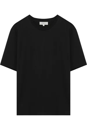 STUDIO NICHOLSON Tops, Heren, Zwart, M, Korte mouwen ronde hals T-shirt