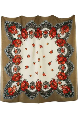 Dior Pre-owned, Dames, Veelkleurig, ONE Size, Wol, Pre-owned Wool scarves