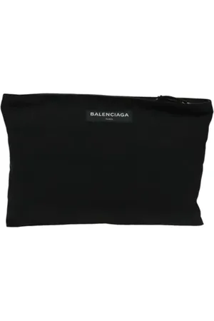 Balenciaga Pre-owned, Dames, Zwart, ONE Size, Pre-owned Canvas clutches