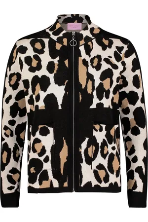 Betty Barclay Truien, Dames, Veelkleurig, 3Xl, Dieren Jacquard Gebreide Jas