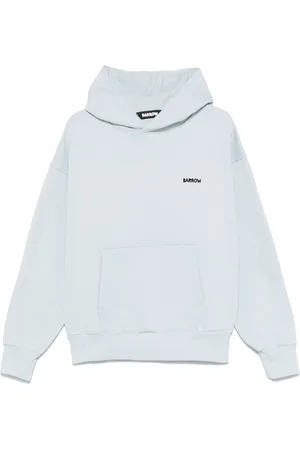 BARROW Sweatshirts & Hoodies, Heren, Blauw, S, Katoen, Blauwe Hoodie met Print