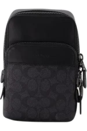 Coach Tassen, Heren, Grijs, ONE Size, Canvas crossbody-bags