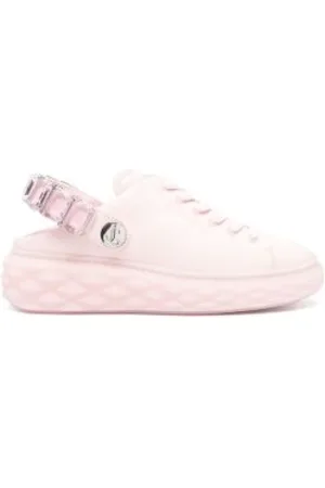 Jimmy Choo Schoenen, Dames, Roze, 36 EU, Leer, Diamond Maxi Sneakers