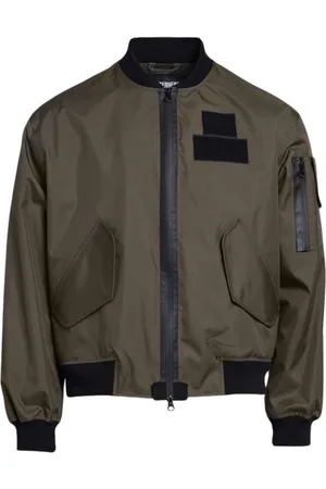 Stutterheim Jassen, unisex, Groen, S, Ademende Bomberjack met Waterdichte Rits