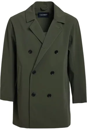 Stutterheim Mantels, Heren, Groen, XS, Klassieke Dubbel-Borst Regenjas