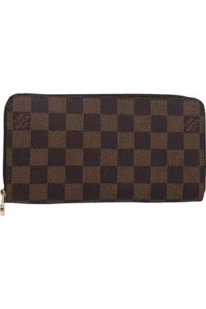 LOUIS VUITTON Pre-owned, Dames, Bruin, ONE Size, Pre-owned Canvas wallets
