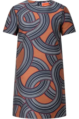 La DoubleJ Kleedjes, Dames, Veelkleurig, S, Jacquard A-lijn Mini Jurk