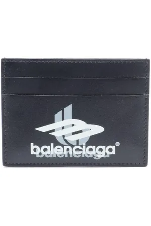 Balenciaga Pre-owned, Heren, Zwart, ONE Size, Leer, Tweedehands leren portemonnees