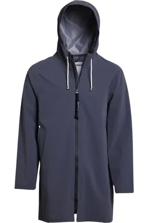 Stutterheim Jassen, Heren, Blauw, XL, Lichtgewicht Waterdichte Rits Regenjas